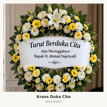 Krans Bunga Duka Senayan City